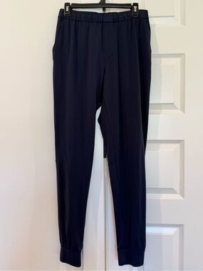 Zella Navy Elastic Waist Joggers